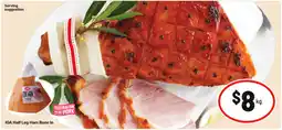 IGA IGA Half Leg Ham Bone In offer