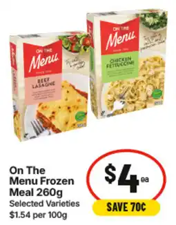 IGA On The Menu Frozen Meal offer