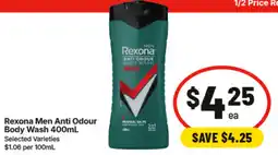 IGA Rexona Men Anti Odour Body Wash offer