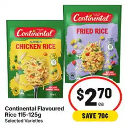 IGA Continental Flavoured Rice offer