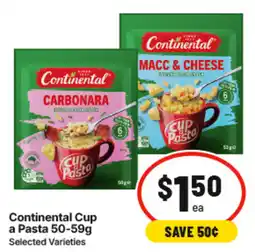IGA Continental Cup a Pasta offer