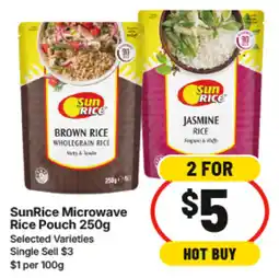 IGA SunRice Microwave Rice Pouch offer