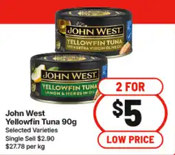 IGA John West Yellowfin Tuna offer