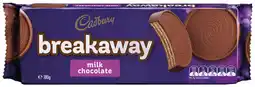 IGA Cadbury Breakaway Milk Chocolate Biscuits offer