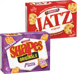 IGA Arnottʼs Shapes 120-190g, Jatz 225g or Clix 250g Selected Varieties offer