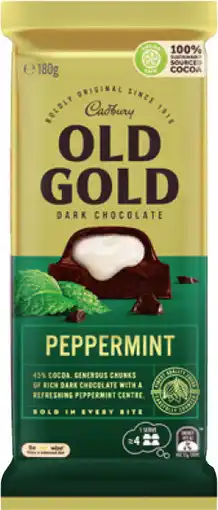 IGA Cadbury Old Gold Chocolate Block Selected Varieties offer