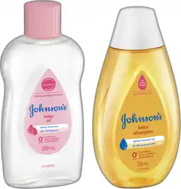 IGA Johnson’s Baby Oil or Shampoo 200mL Selected Varieties offer