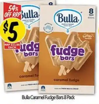 Bulla Caramel Fudge Bars