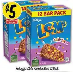NQR Kellogg's LCMs Kaleidos Bars offer