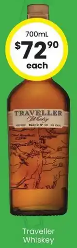 The Bottle O Traveller Whiskey offer