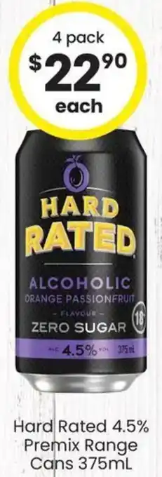 Hard Rated Alcoholic Orange Passionfruit