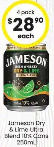 The Bottle O Jameson Dry & Lime Ultra Blend offer