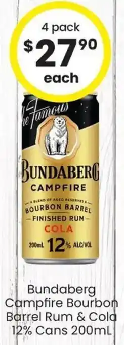 Bundaberg Campfire Bourbon Barrel Rum & Cola