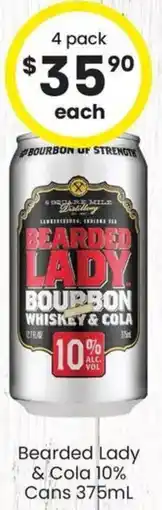 The Bottle O Bearded Lady & Cola 10% offer