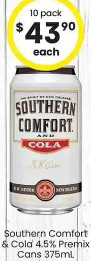 The Bottle O Southern Comfort & Cold Premix offer