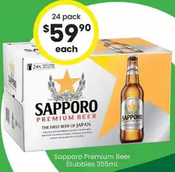 The Bottle O Sapporo Premium Beer Stubbies offer