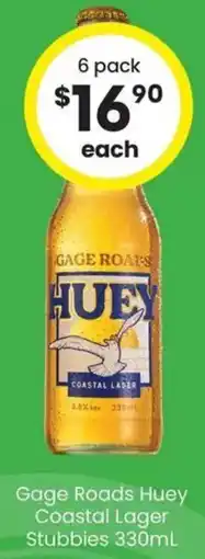 The Bottle O Gage Roads Huey Coastal Lager Stubbies offer