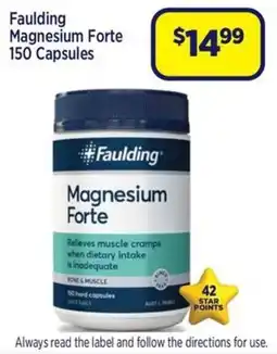 Star Discount Chemist Faulding Magnesium Forte offer