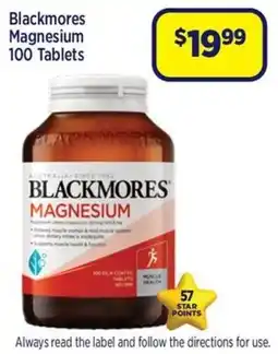 Star Discount Chemist Blackmores Magnesium offer