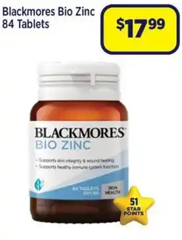 Star Discount Chemist Blackmores Bio Zinc offer