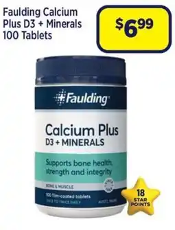 Star Discount Chemist Faulding Calcium Plus D3 + Minerals offer