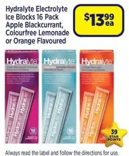 Star Discount Chemist Hydralyte Electrolyte Ice Blocks offer