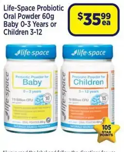 Star Discount Chemist Life-Space Probiotic Oral Powder offer