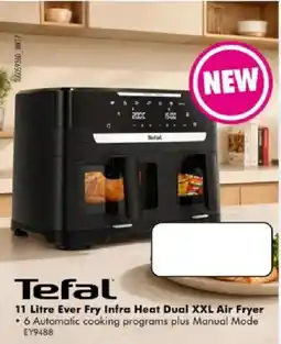 The Good Guys Tefal 11 Litre Ever Fry Infra Heat Dual XXL Air Fryer offer