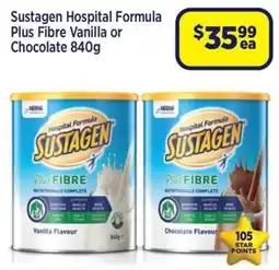 Star Discount Chemist Sustagen Hospital Formula Plus Fibre offer