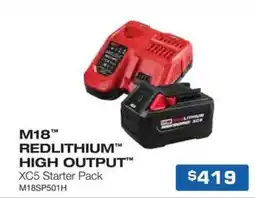 Burson Auto Parts M18 REDLITHIUM HIGH OUTPUT XC5 Starter Pack offer