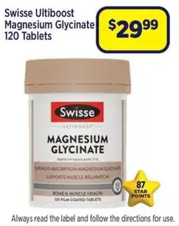 Star Discount Chemist Swisse Ultiboost Magnesium Glycinate offer