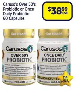 Star Discount Chemist Caruso's Over 50's Probiotic offer