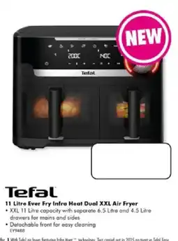 The Good Guys Tefal 11 Litre Ever Fry Infra Heat Dual XXL Air Fryer offer