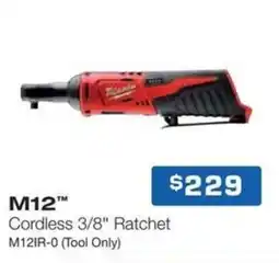 Burson Auto Parts M12 Cordless 3/8" Ratchet offer