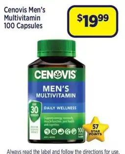 Star Discount Chemist Cenovis Men's Multivitamin offer