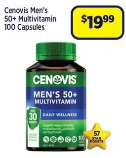 Star Discount Chemist Cenovis Men's 50+ Multivitamin offer