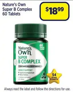 Star Discount Chemist Nature's Own Super B Complex offer