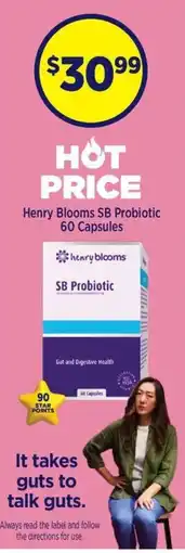 Star Discount Chemist Henry Blooms SB Probiotic offer