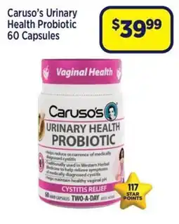 Star Discount Chemist Caruso's Urinary Health Probiotic offer