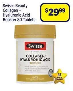 Star Discount Chemist Swisse Beauty Collagen + Hyaluronic Acid Booster offer