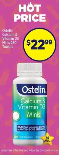Star Discount Chemist Ostelin Calcium & Vitamin D3 Minis offer