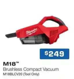 Burson Auto Parts Milwaukee M18 Brushless Compact Vacuum offer