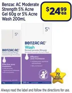 Star Discount Chemist Benzac AC 5% Acne Wash offer