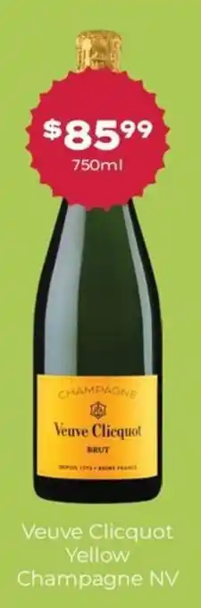 Veuve Clicquot Yellow Champagne NV