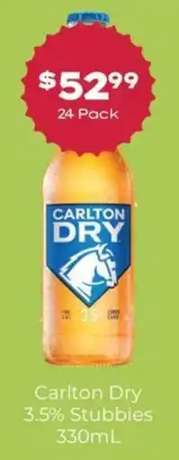 Thirsty Camel Carlton Dry Stubbies offer