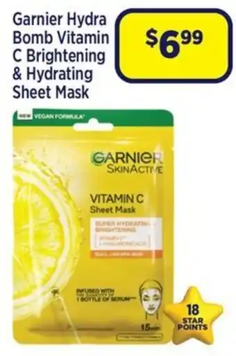 Garnier Hydra Bomb Vitamin C Brightening & Hydrating Sheet Mask