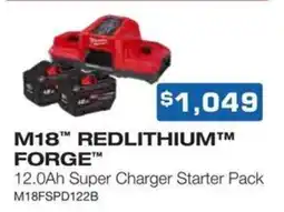 Burson Auto Parts M18 REDLITHIUM FORGE 12.0Ah Super Charger Starter Pack offer