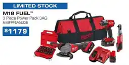 Burson Auto Parts M18 FUEL 3 Piece Power Pack 3AG offer