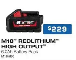 Burson Auto Parts M18 REDLITHIUM HIGH OUTPUT 6.0Ah Battery Pack offer