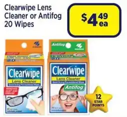 Star Discount Chemist Clearwipe Lens Cleaner or Antifog offer